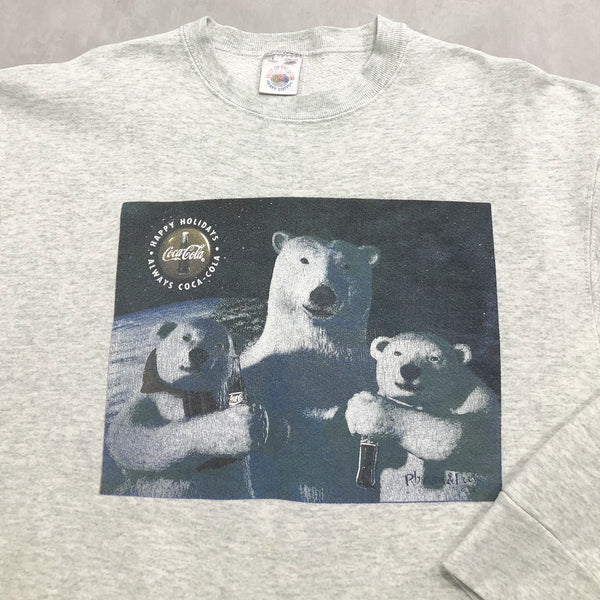 Vintage Fruit of the Loom Sweatshirt Coca-Cola USA (L/SHORT)