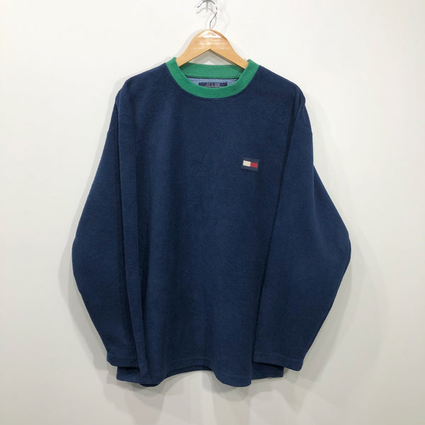 Vintage Tommy Hilfiger Fleeced Crewneck (L/BIG)