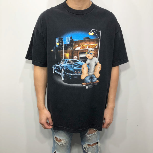 Vintage T-Shirt 2002 Popeye's Hot Rods (XL)