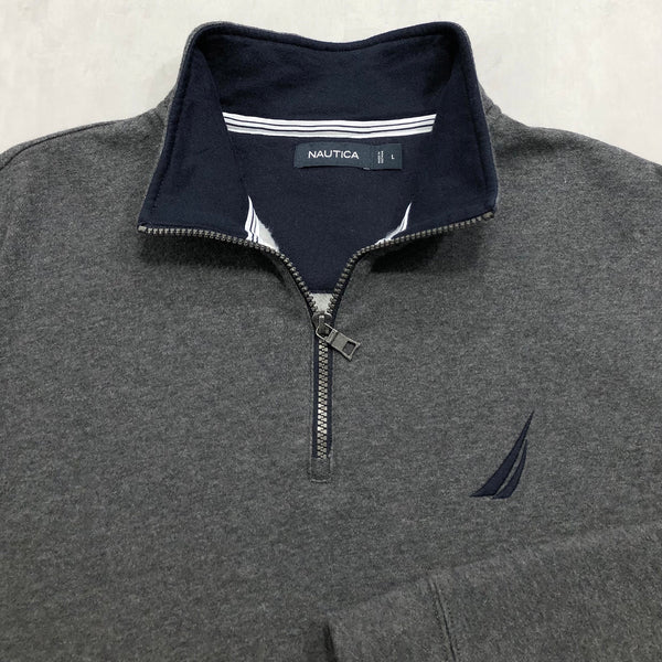 Nautica Fleeced Zip Sweatshirt (L/BIG)