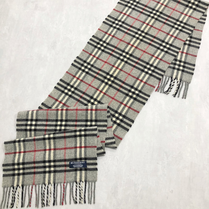 Vintage Burberry Lambswool Scarf England