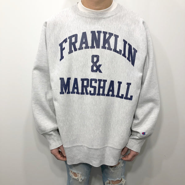 Vintage 90's Champion Reverse Weave Sweatshirt Franklin & Marshall College USA (XL)