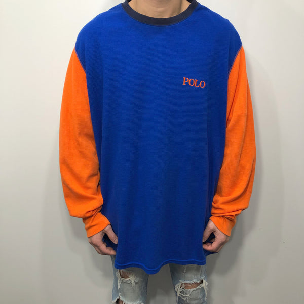 Polo Ralph Lauren Mini Waffle T-Shirt Long Sleeved (2XL/TALL)