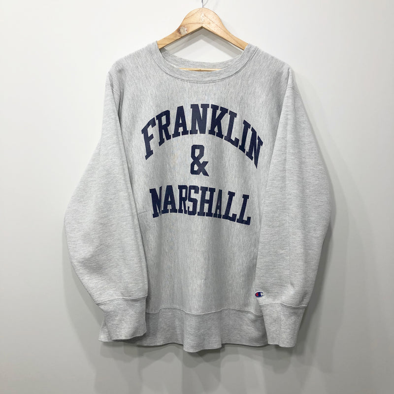 Vintage 90's Champion Reverse Weave Sweatshirt Franklin & Marshall College USA (XL)
