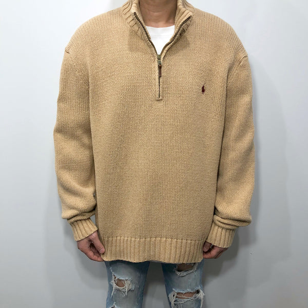 Polo Ralph Lauren Heavy Knit Quarter Zip (L/BIG/SHORT)