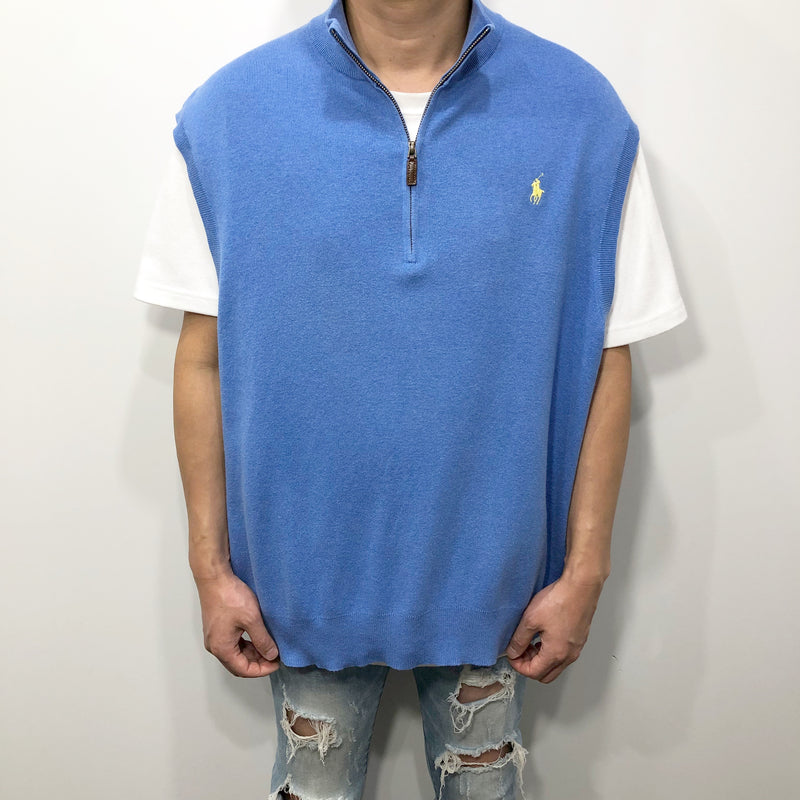 Pol Ralph Lauren Knit Quarter Zip Vest (XL/SHORT)