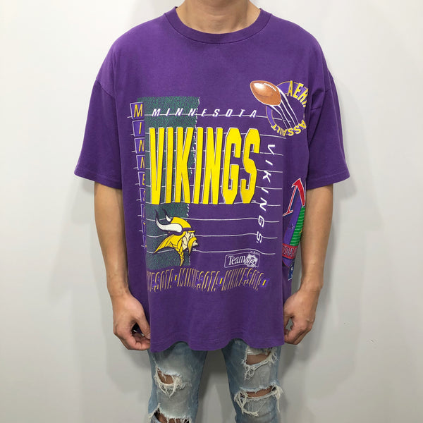 Vintage Salem T-Shirt 1992 NFL Minnesota Vikings USA (XL)