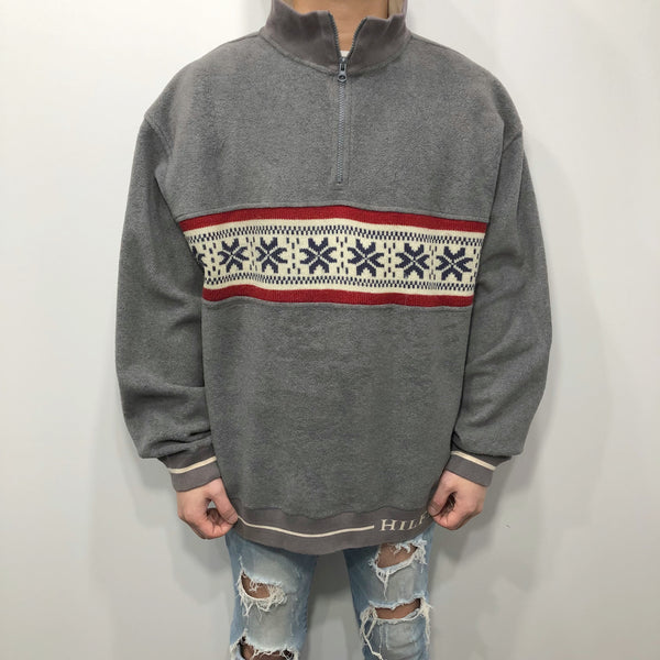 Vintage Tommy Hilfiger Fleeced Quarter Zip (L/BIG)