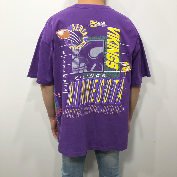 Vintage Salem T-Shirt 1992 NFL Minnesota Vikings USA (XL)