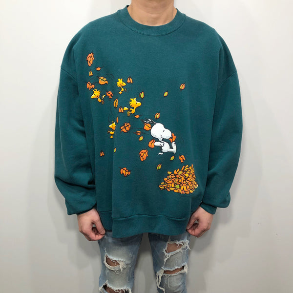 Vintage Peanuts Sweatshirt Snoopy and Woodstock (XL/SHORT)