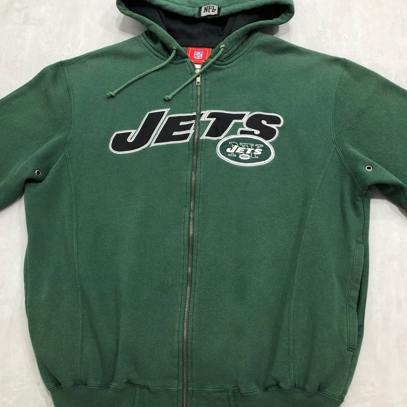 NFL Fleeced Hoodie Zip New York Jets (S)