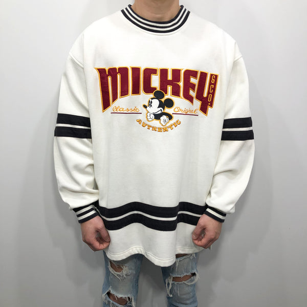 Vintage Disney Fleeced Sweatshirt Mickey (L/BIG-XL)