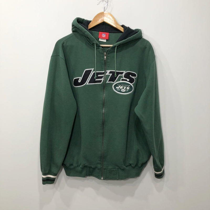 NFL Fleeced Hoodie Zip New York Jets (S)
