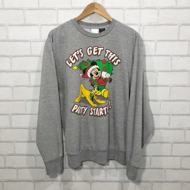 Disney Fleeced Sweatshirt Mickey & Pluto (M)