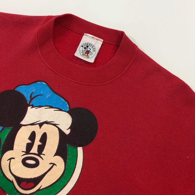Vintage Disney Fleeced Sweatshirt Ho Ho Ho (S)