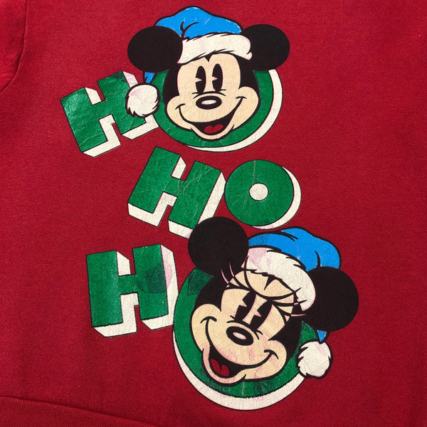 Vintage Disney Fleeced Sweatshirt Ho Ho Ho (S)