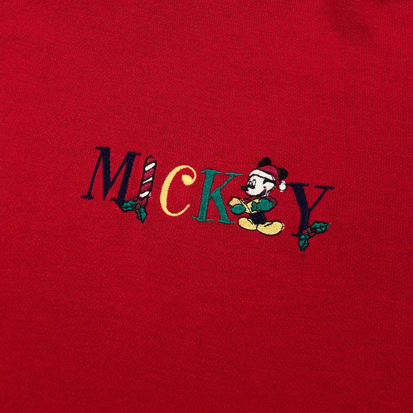 Vintage Disney Fleeced Sweatshirt Mickey USA (XL)