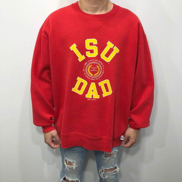 Vintage Russell Fleeced Sweatshirt 1991 Iowa State Uni USA (XL)