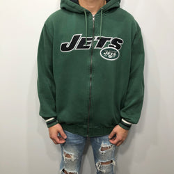 NFL Fleeced Hoodie Zip New York Jets (S)