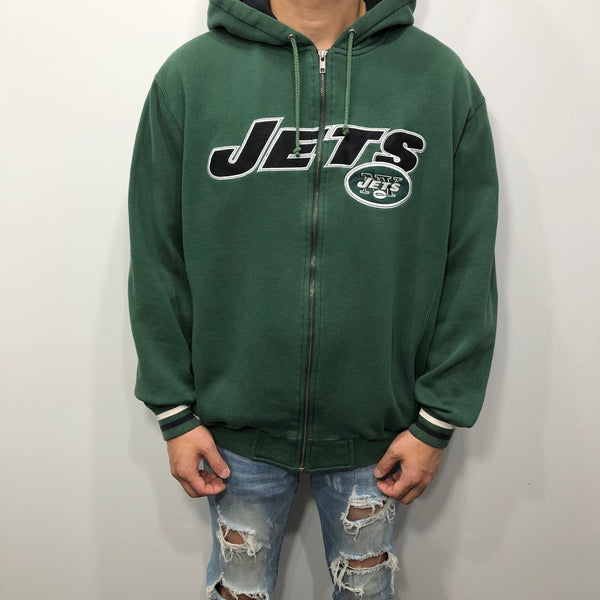 NFL Fleeced Hoodie Zip New York Jets (S)
