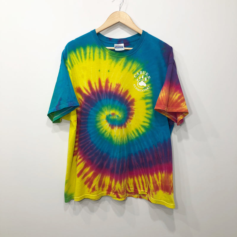 Hanes Tie-Dye T-Shirt Carver Elementary (XL/SHORT)