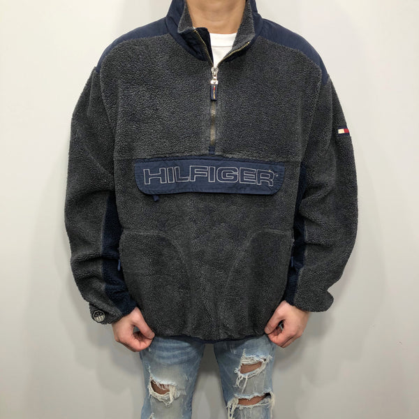 Vintage Tommy Hilfiger Fleeced Quarter Zip (L/BIG)