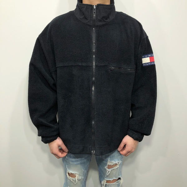 Vintage Tommy Hilfiger Fleeced Full Zip (L/BIG/SHORT)