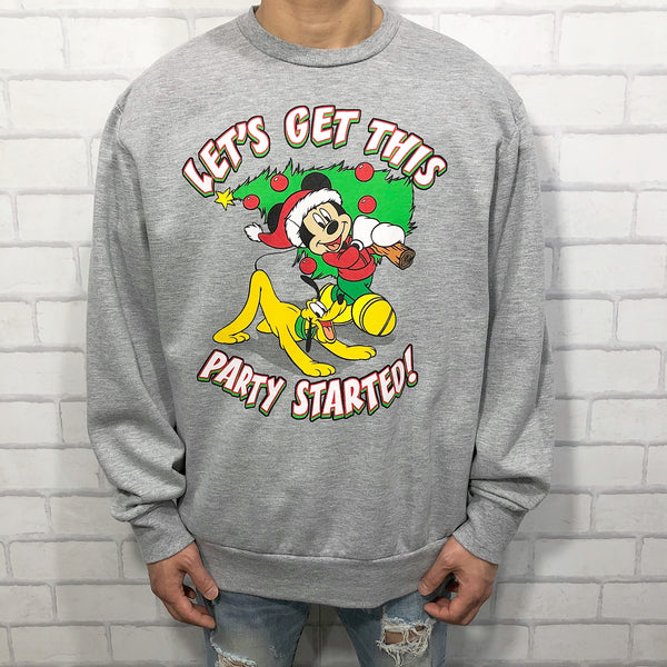 Disney Fleeced Sweatshirt Mickey & Pluto (M)
