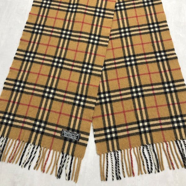 Vintage late 80s - 90s Burberrys Lambswool Scarf England
