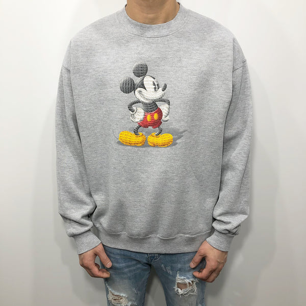 Disney Fleeced Sweatshirt Mickey (M/SHORT)