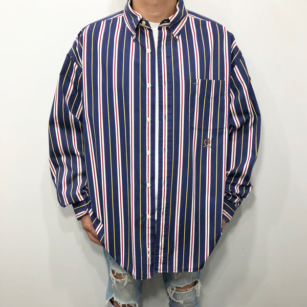 Vintage Tommy Hilfiger Shirt Lion Crest Logo (XL/TALL)