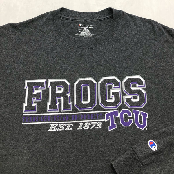Champion T-Shirt Long Sleeved Texas Christian Horned Frogs (2XL/BIG)