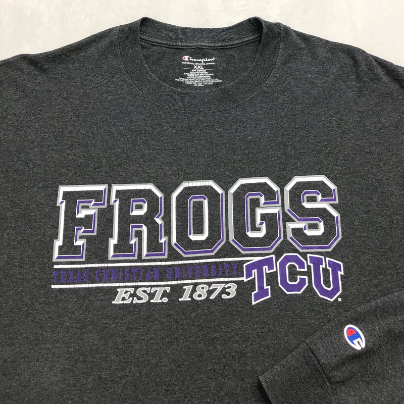 Champion T-Shirt Long Sleeved Texas Christian Horned Frogs (2XL/BIG)