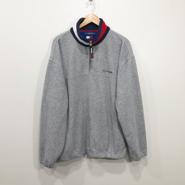 Vintage Tommy Hilfiger Fleeced Pullover (L/BIG-XL)