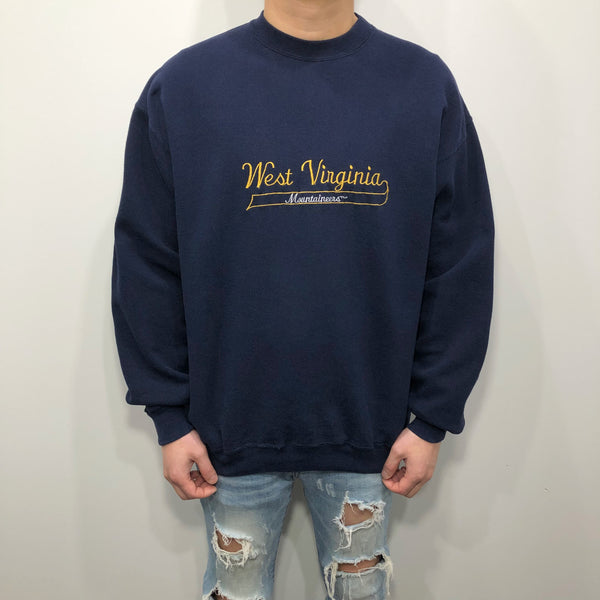 Vintage Sweatshirt West Virginia Uni Mountaineers USA (L)