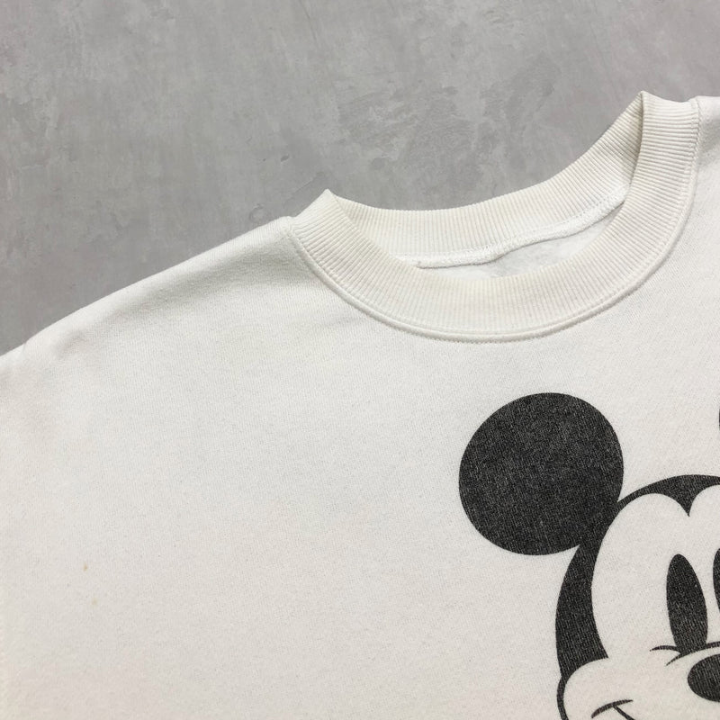 Vintage Disney Fleeced Sweatshirt Mickey Classic (S/SHORT)