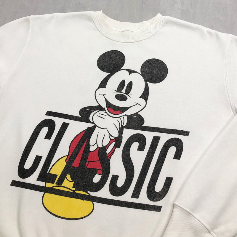 Vintage Disney Fleeced Sweatshirt Mickey Classic (S/SHORT)