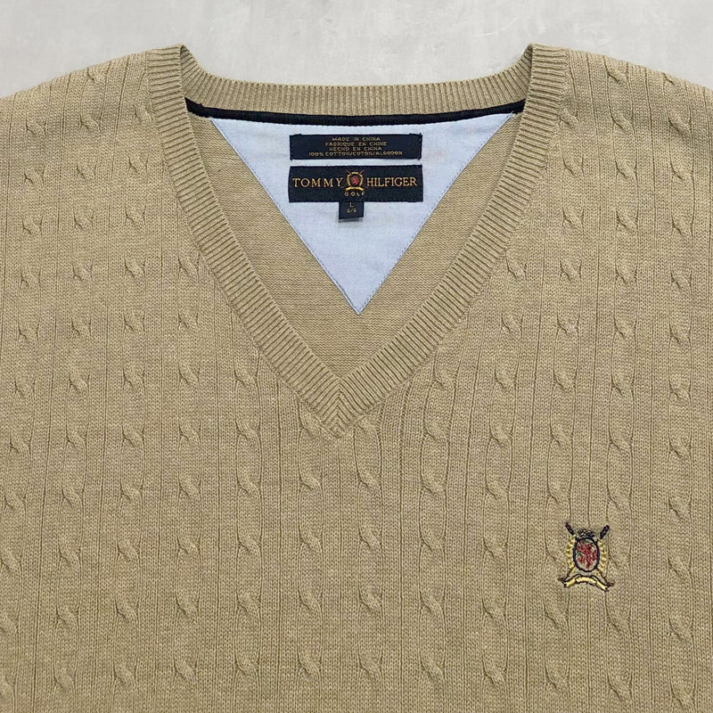 Tommy Hilfiger Knit Vest Lion Crest Logo (L/SHORT)