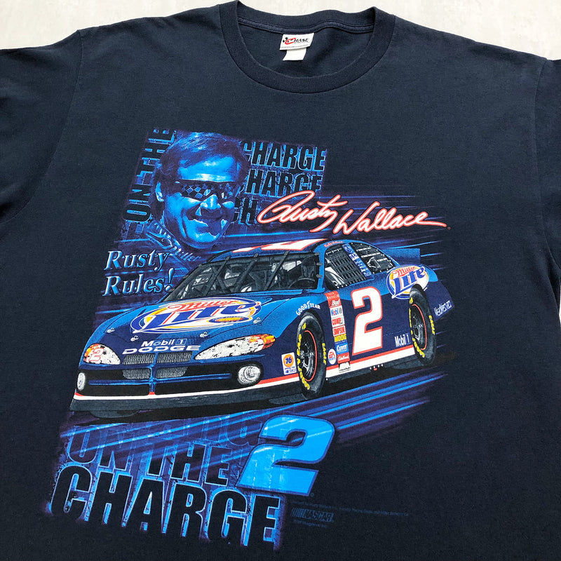 Chase Nascar T-Shirt Miller Lite #2 Rusty Wallace (XL/TALL)