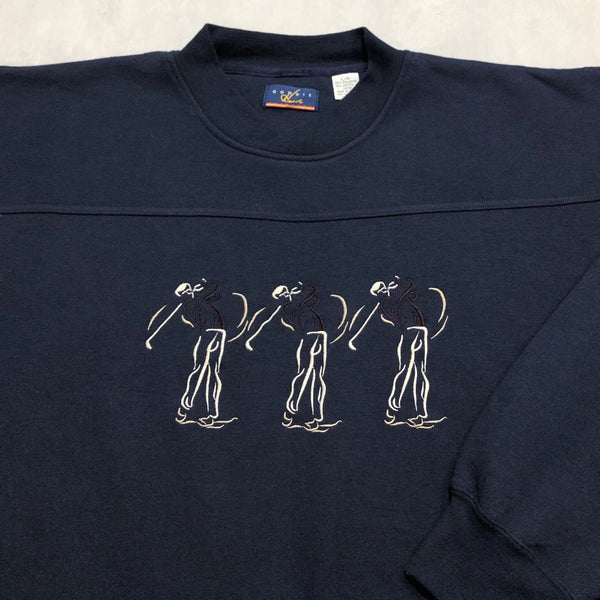 Vintage Fleeced Sweatshirt Golf (XL/BIG-2XL)