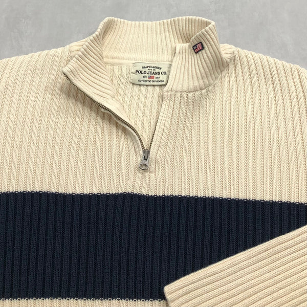 Polo Jeans Co Ralph Lauren Knit Quarter Zip (L)