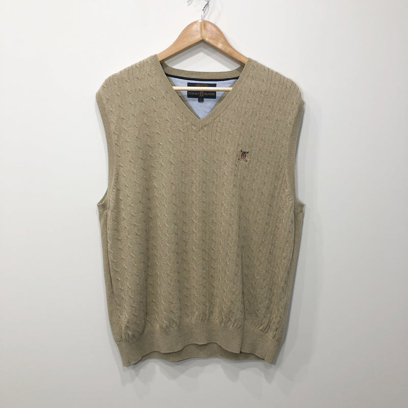 Tommy Hilfiger Knit Vest Lion Crest Logo (L/SHORT)