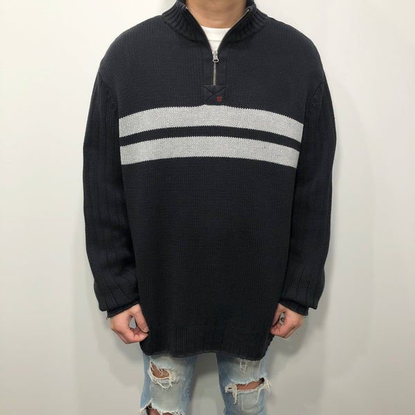 Vintage Polo Jeans Co Ralph Lauren Heavy Knit Quarter Zip (XL)