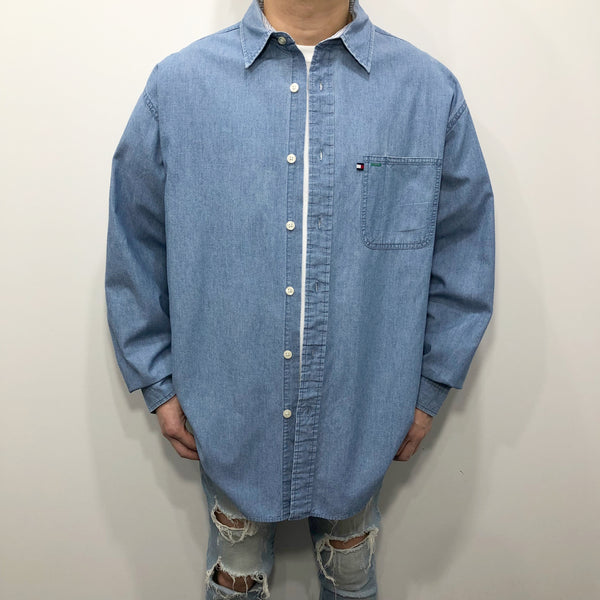 Vintage Tommy Jeans Denim Shirt (L/BIG/TALL)