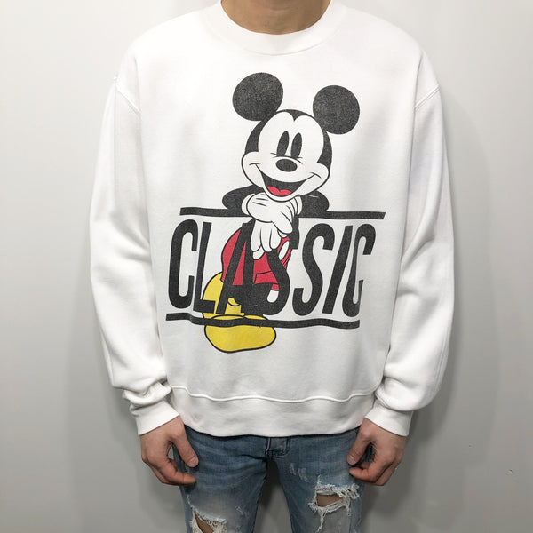 Vintage Disney Fleeced Sweatshirt Mickey Classic (S/SHORT)