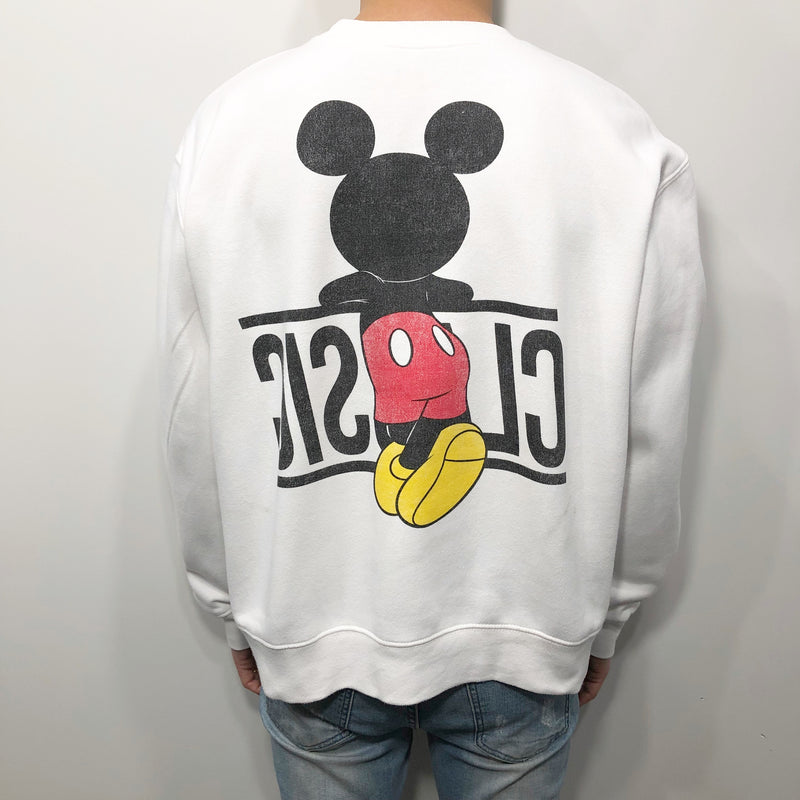 Vintage Disney Fleeced Sweatshirt Mickey Classic (S/SHORT)