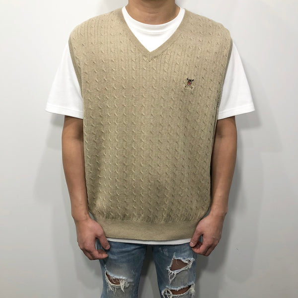 Tommy Hilfiger Knit Vest Lion Crest Logo (L/SHORT)
