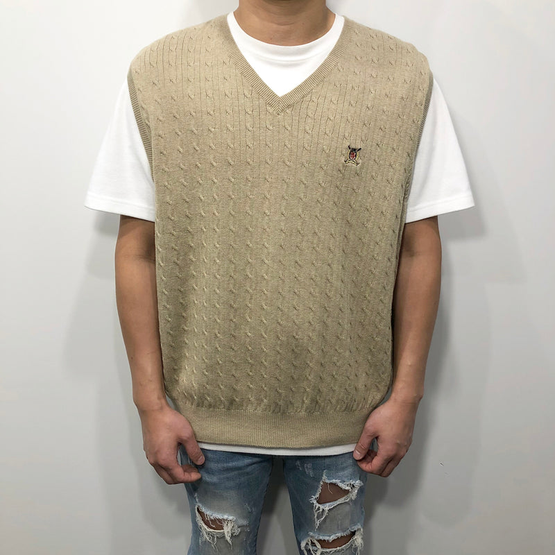 Tommy Hilfiger Knit Vest Lion Crest Logo (L/SHORT)
