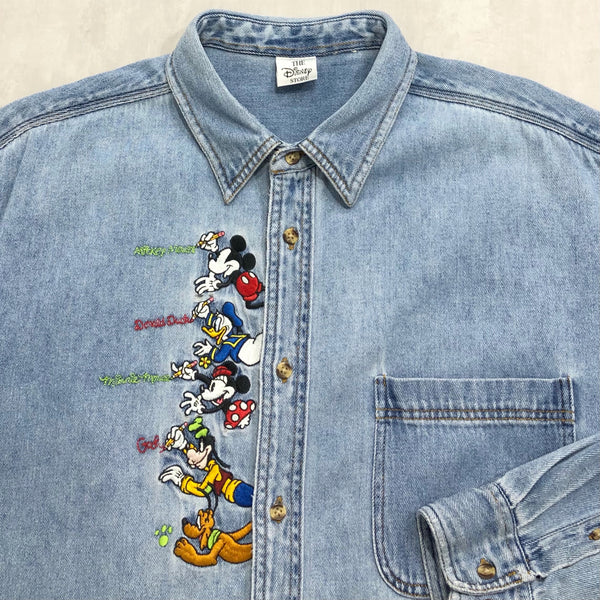 Vintage Disney Denim Shirt (2XL/TALL)