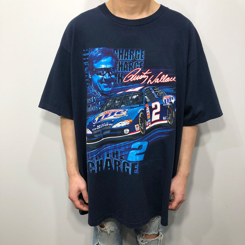 Chase Nascar T-Shirt Miller Lite #2 Rusty Wallace (XL/TALL)